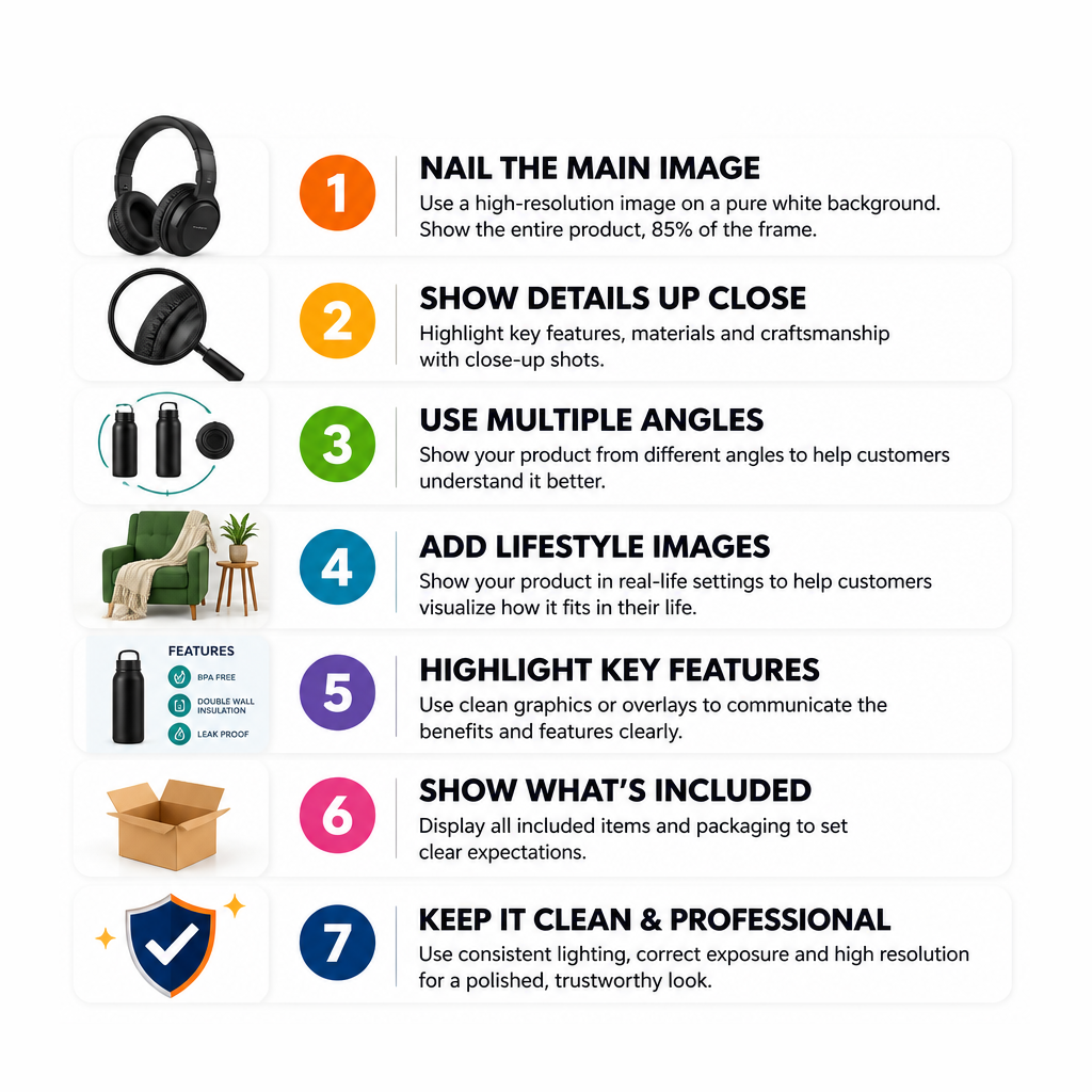 Follow these 7 proven tips to level up your amazon product listing images