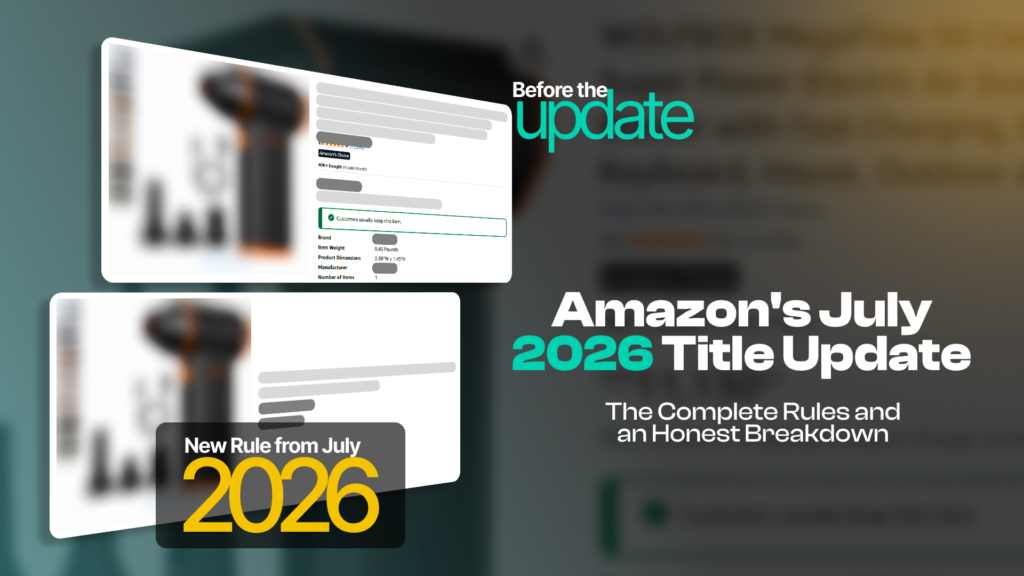 Amazon Title update for June 2026
